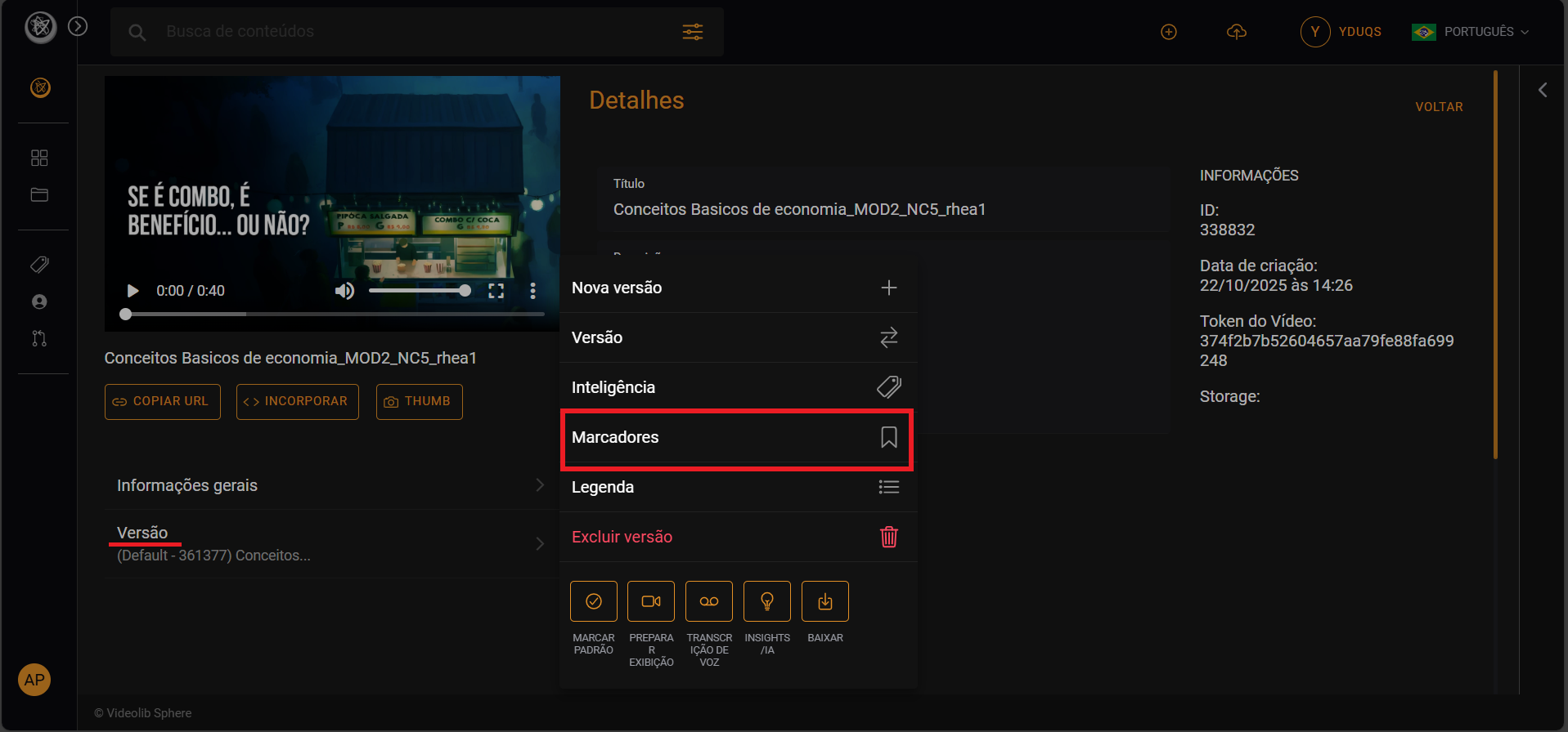 Dashboard Videolib